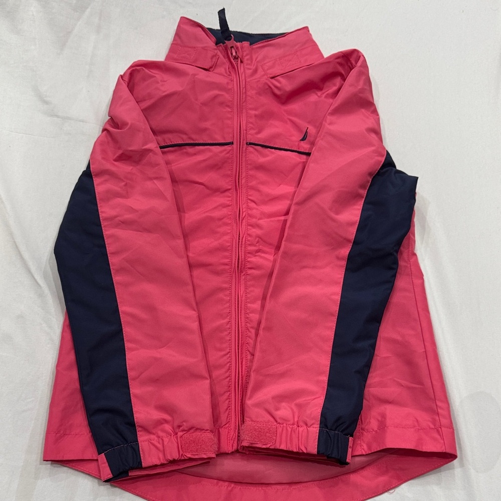 Nautica Kids Raincoat in Pink and Navy